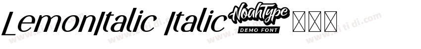 LemonItalic Italic字体转换